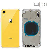 Корпус для iPhone XR, с держателем SIM-карты, с боковыми кнопками, оригинал Желтый