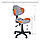 Комплект парта FunDesk Colore Grey + дитяче комп'ютерне крісло FunDesk LST3 Orange-Grey, фото 7