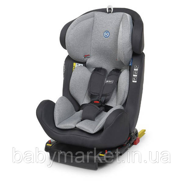 Автокрісло El Camino (9-36кг) ME 1041 BRAVO ISOFIX (royal grey)