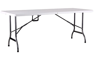 Стіл складаний Крайслер 180*75*74 пластик білий