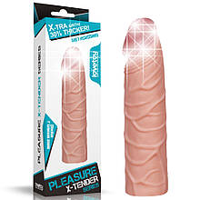 Подовжуюча насадка на член Pleasure X-Tender Penis Sleeve Add 1" Flesh