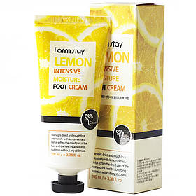 Зволожуючий крем для ніг з екстрактом лимона FarmStay Lemon Intensive Moisture Foot Cream 100 мл