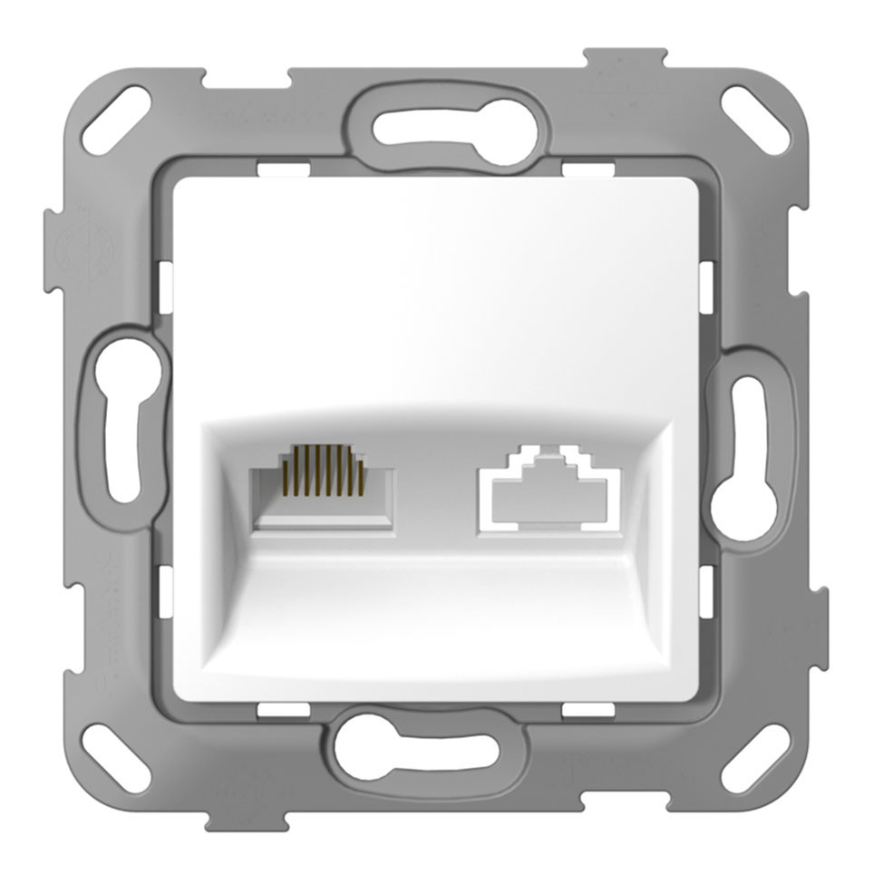 PLK0731031 Механізм розетки комп.RG45 1-на PLANK Electr, фото 1