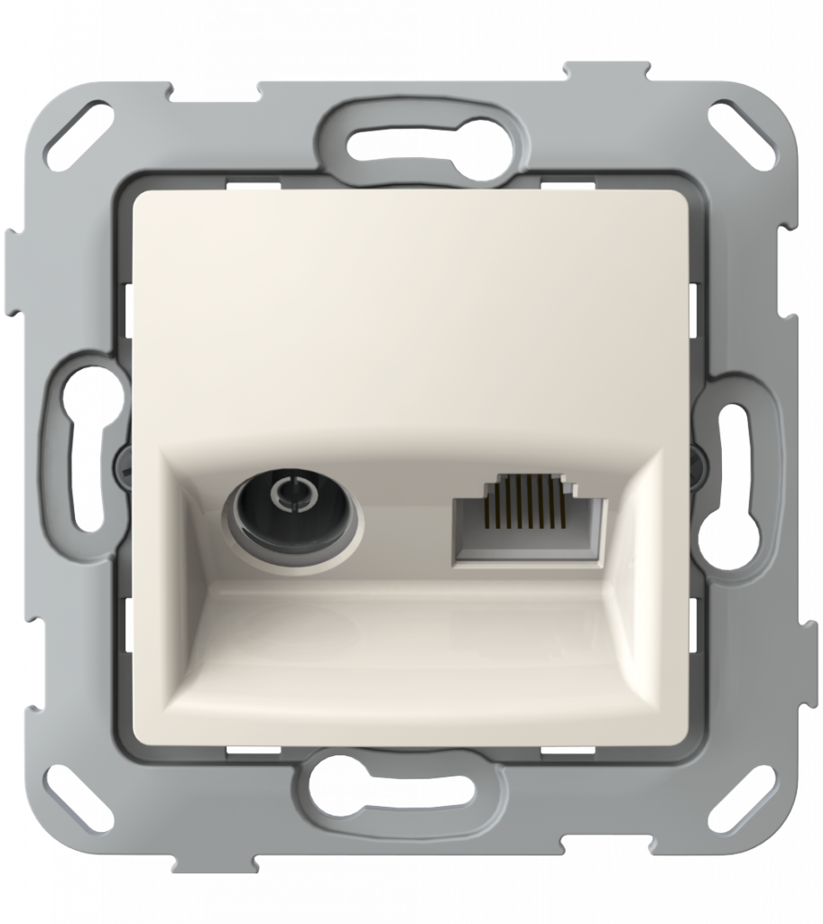 PLK0911131 Механізм роз. TV 1db+RJ45 PLANK Electrotec, фото 1