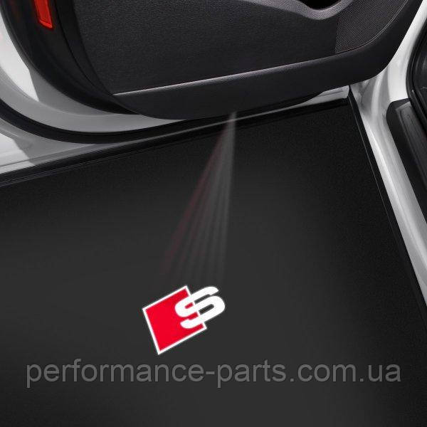 Підсвітка передніх дверей Audi LED S-Logo для A3/A4/A6/A7/A8/Q3/Q5/Q7/Q8 4G0052133J