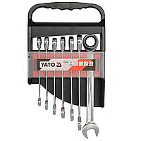 Набор ключей комбинированных YATO с трещоткой 10-19 мм 7 шт (YT-0208)