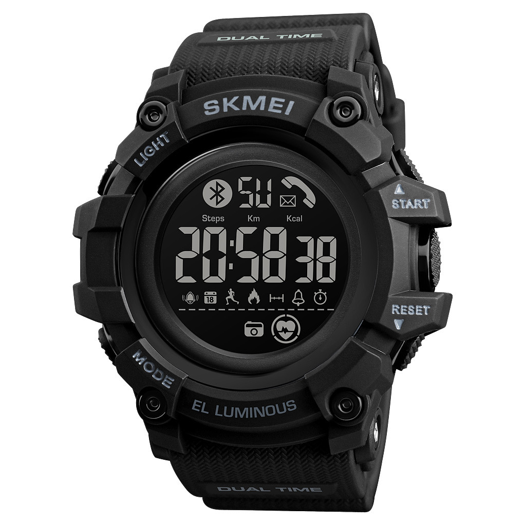 Skmei 1643 pulse чорний чоловічий годинник