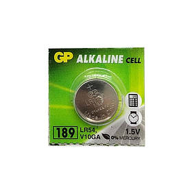 Батарейка GP AG10 /LR54/LR1130/189/389/SR1130W/GP 89A 10/100шт