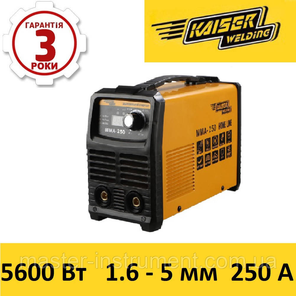 Зварювальний інвертор Kaiser MMA-250 HOME LINE, фото 1