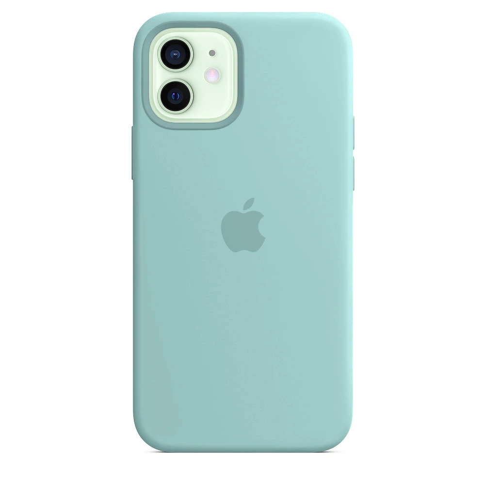 Чохол Silicone case для IPhone 12 Sea Blue бірюзовий