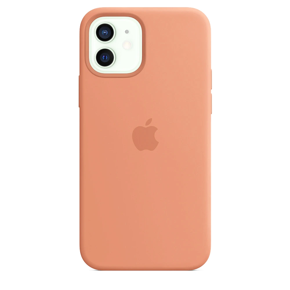 Чохол Silicone case для IPhone 12 Peach персиковий