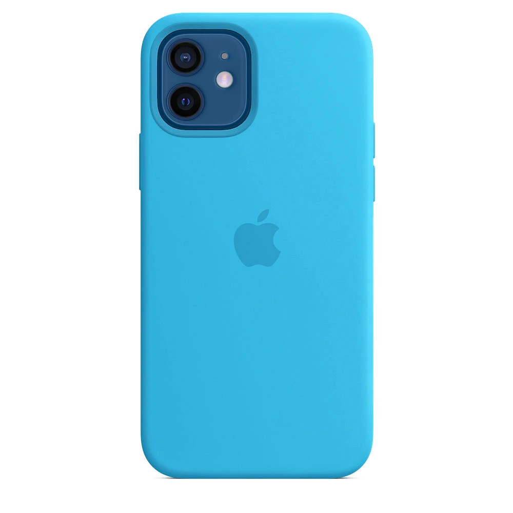 Чохол Silicone case для IPhone 12 Blue синій