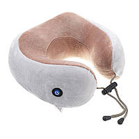 Массажная подушка подкова с эффектом памяти и вибрацией Upgrade Vibration Pillow виброподушка массажер