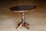 Стіл обідній Чумак - 2 Темний Горіх Ø80, фото 5