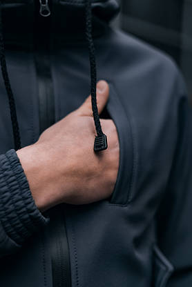 Чоловічий костюм Softshell хакі демісезонний Intruder. Куртка чоловіча , штани утеплені + Ключниця, фото 3