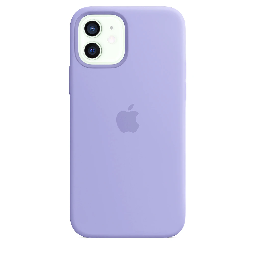 Чохол Silicone case для IPhone 12 Lilac бузковий
