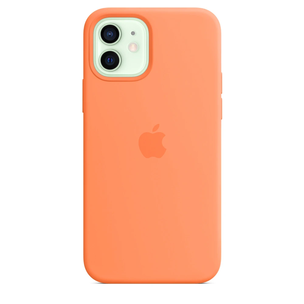 Чохол Silicone case для IPhone 12 Mini Papaya жовтогарячий