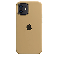 Чехол Silicone case для IPhone 12 Mini Gold золотой