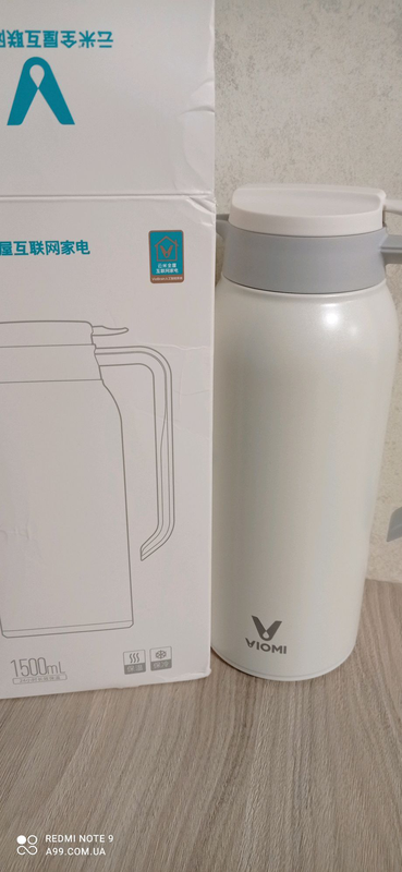 Термос Viomi 1500 мл металевий у формі глечика оригінал, фото 1