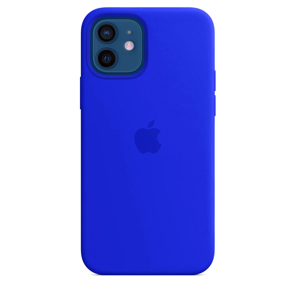 Чохол Silicone case для IPhone 12 Mini Shiny Blue електрик