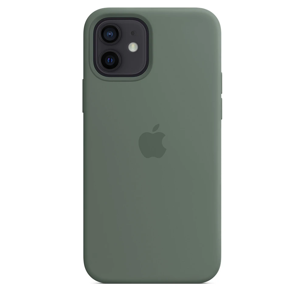 Чохол Silicone case для IPhone 12 Mini Pine green зелений