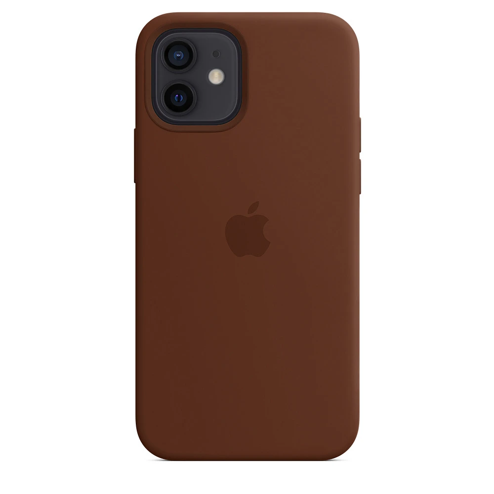 Чохол Silicone case для IPhone 12 Brown коричневий