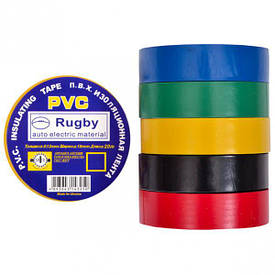 Ізолента PVC 20 «Rugby» асорті 20-2  (уп. 10 шт.)