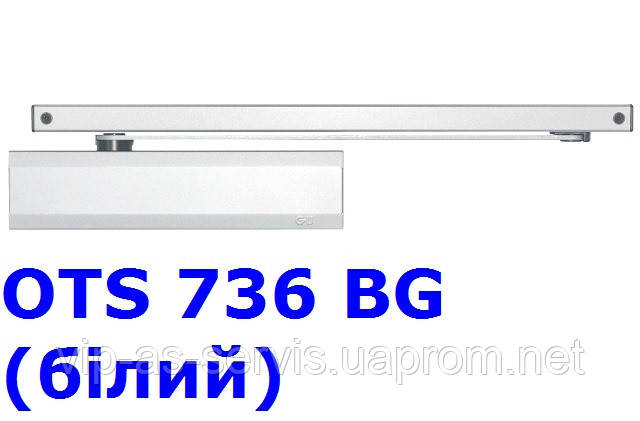 Доводчик G-U OTS 736 BG со скользящей тягой (белый)