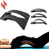 Тренажер спортивний місток масажер для спини і хребта 3-х рівневий Magic Back Support