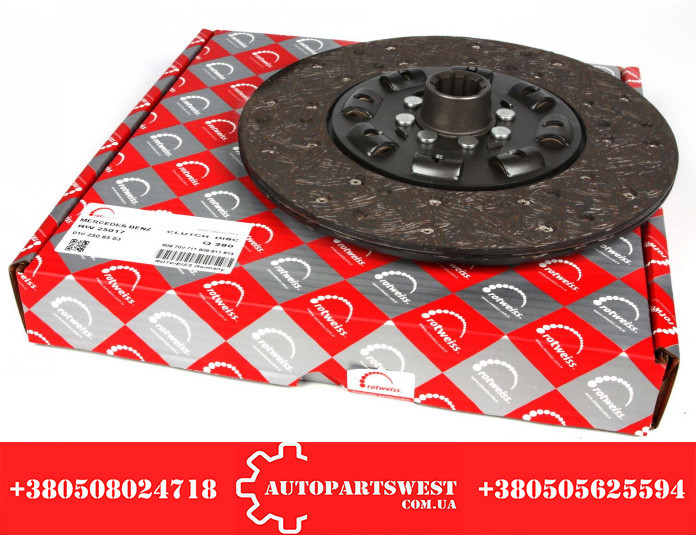 Диск зчеплення MB 609-809 OM364 (d = 280 мм) ROTWEISS RW 25017, фото 1