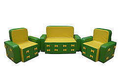 Набір меблів, дитячий диван і два крісла Бантик TIA-SPORT