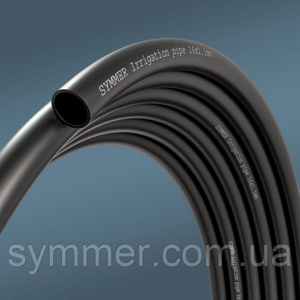 Мікротрубка ПВХ для крапельного зрошення SYMMER Irrigation 4.0х7.0 мм чорна 100 мм