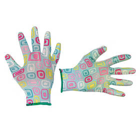 Рукавички садові з нітрилові покриттям 8 "блакитні INTERTOOL SP-0164 pwtl