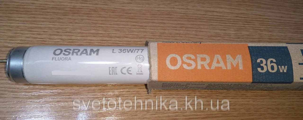 Фитолампа энергосберегающая люминесцентная Osram Fluora L36W/77 T8 G13 - фото 2 - id-p506433423