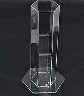 Підставка тубус для браслетів гумок 240х70х3 мм прозорий акрил