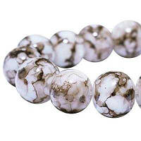 Бусини Офарбований мармур, Коричневий, 4 мм/200шт УТ0005795