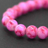 Бусини Офарбований мармур, Малиновий, 4 мм/200шт УТ000007526