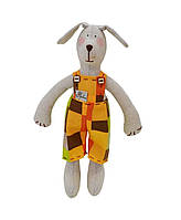 Декоративний виріб Собачка Костюм клітинка 36см Гранд Презент