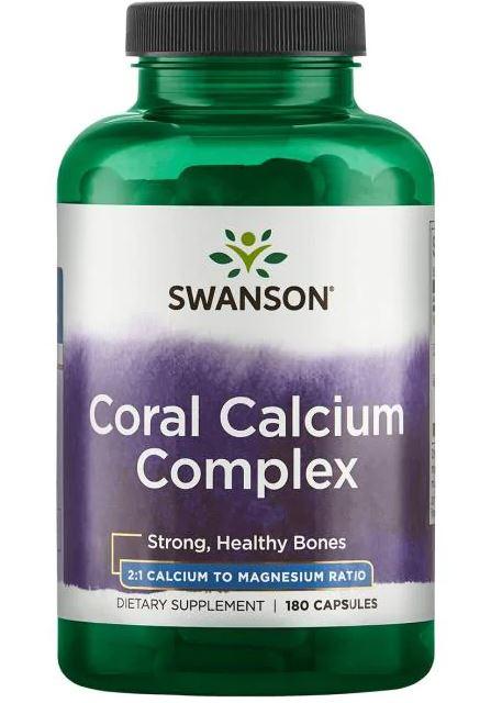 Swanson Coral Calcium Complex, Коралового кальцій комплекс (180 капс.)