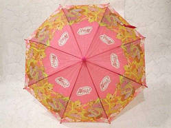 Парасолька дитяча, тростина, напівавтомат, рожева, Winx club 33_1_41а11