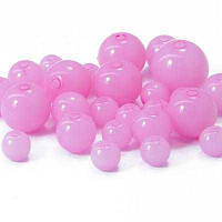 Бусини акрил желе, рожевий мікс (140~235шт) УТ100005217