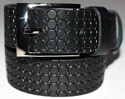 Ремінь дитячий чорний, велика перфорація, ширина 30 мм 27_14_3a3