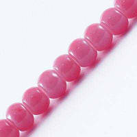 Бусини Скло 200 шт Імітація Корала 4 мм рожевий УТ0027371