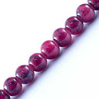 Бусини скло 135 шт під корал 6 мм рожевий УТ0027377