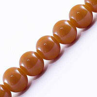 Бусини скло 100 шт 8мм жовтогарячий УТ0027384