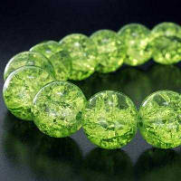 Бусини Біте Скло 8 мм зелений блідий 105 шт УТ0002853