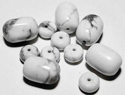 Бусини ГОВЛІТ, мікс 8х12 мм, 7х3мм (46 шт) 5_30_1а2