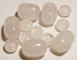 Бусини РОЗОВИЙ КВАРЦ, мікс 8х12 мм, 7х3мм (46 шт) 5_30_3а2