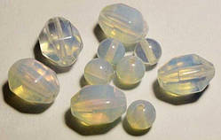 Намистини синтетичний місячний камінь, гранчасті, мікс 8х12 мм, 7 мм (46 шт) 5_30_4