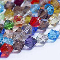 Бусини біконус, 8 мм, мікс (42 шт.) УТ0029304